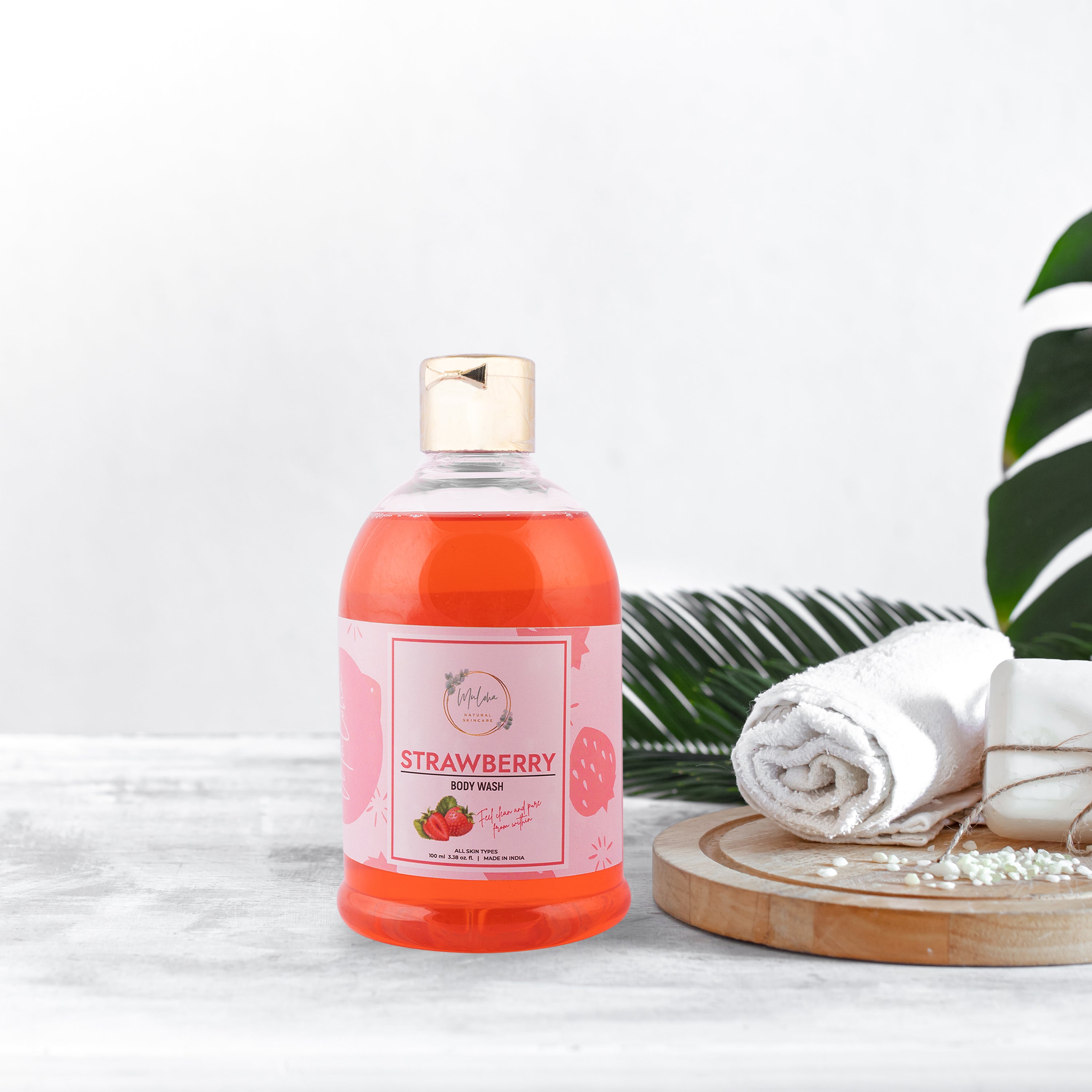 Muloha strawberry and orange Body wash combo