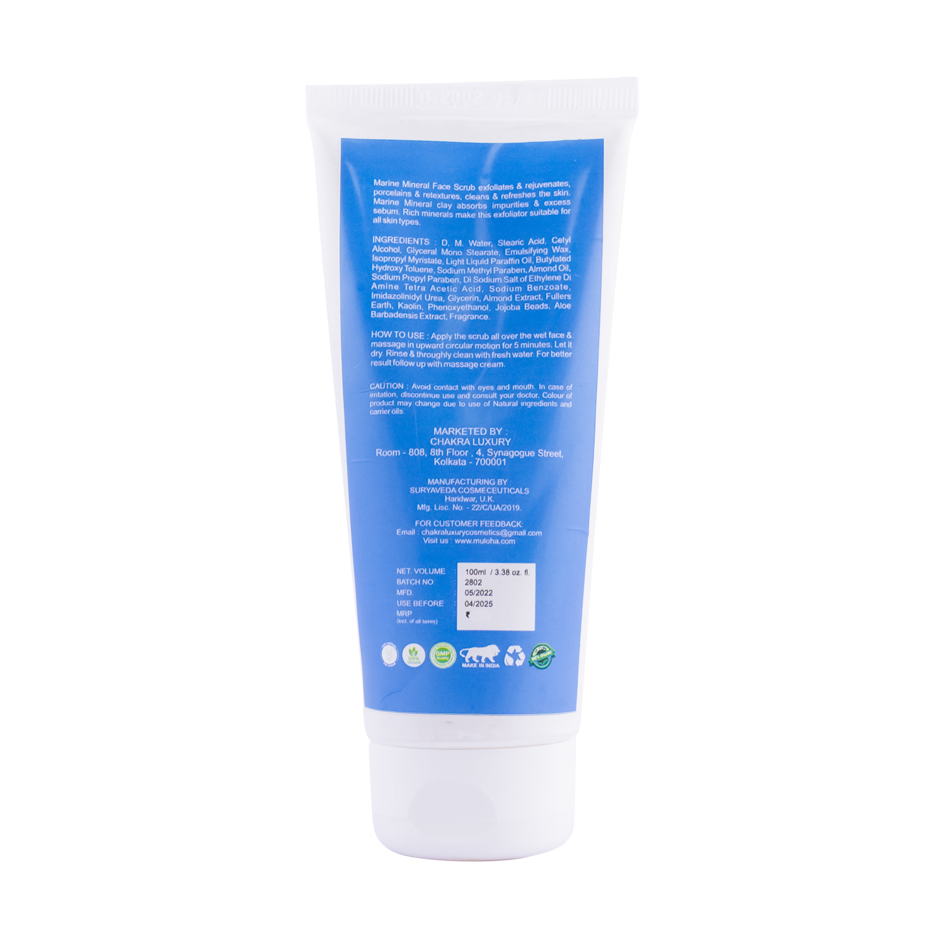 Muloha Marine mineral face scrub