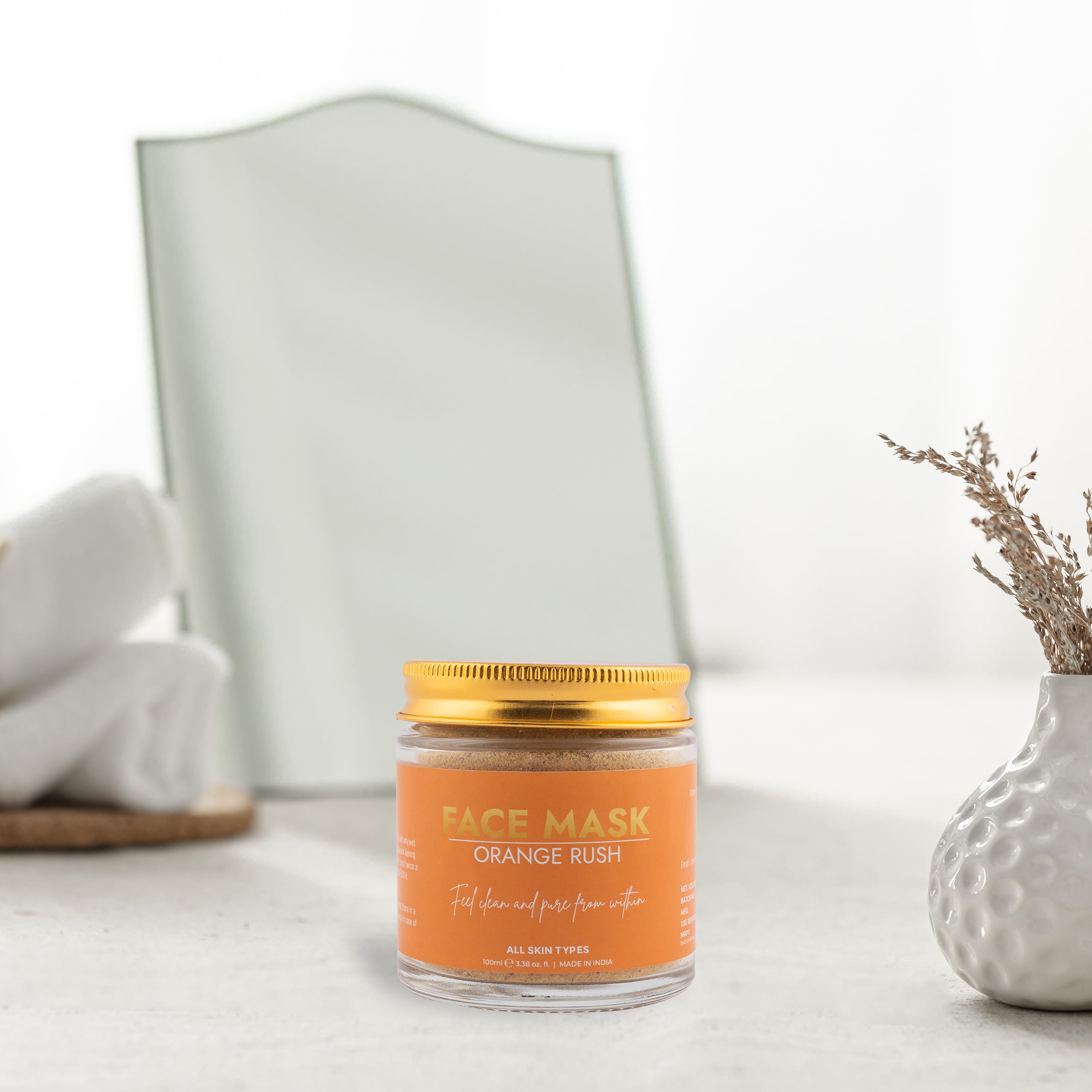 Muloha Orange Rush Face Mask