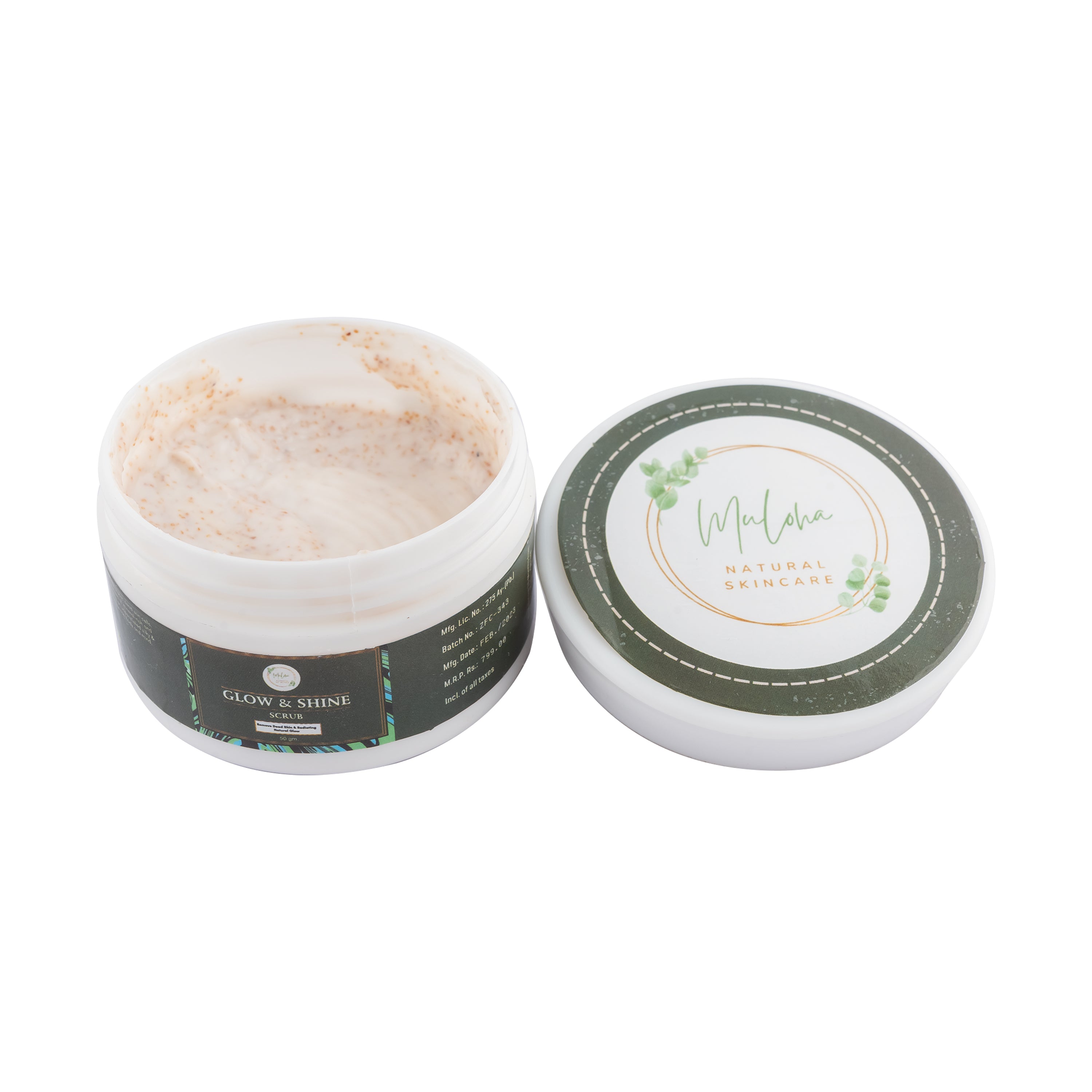 Muloha Combo Of Glow And Shine Face Mask And Face Scrub