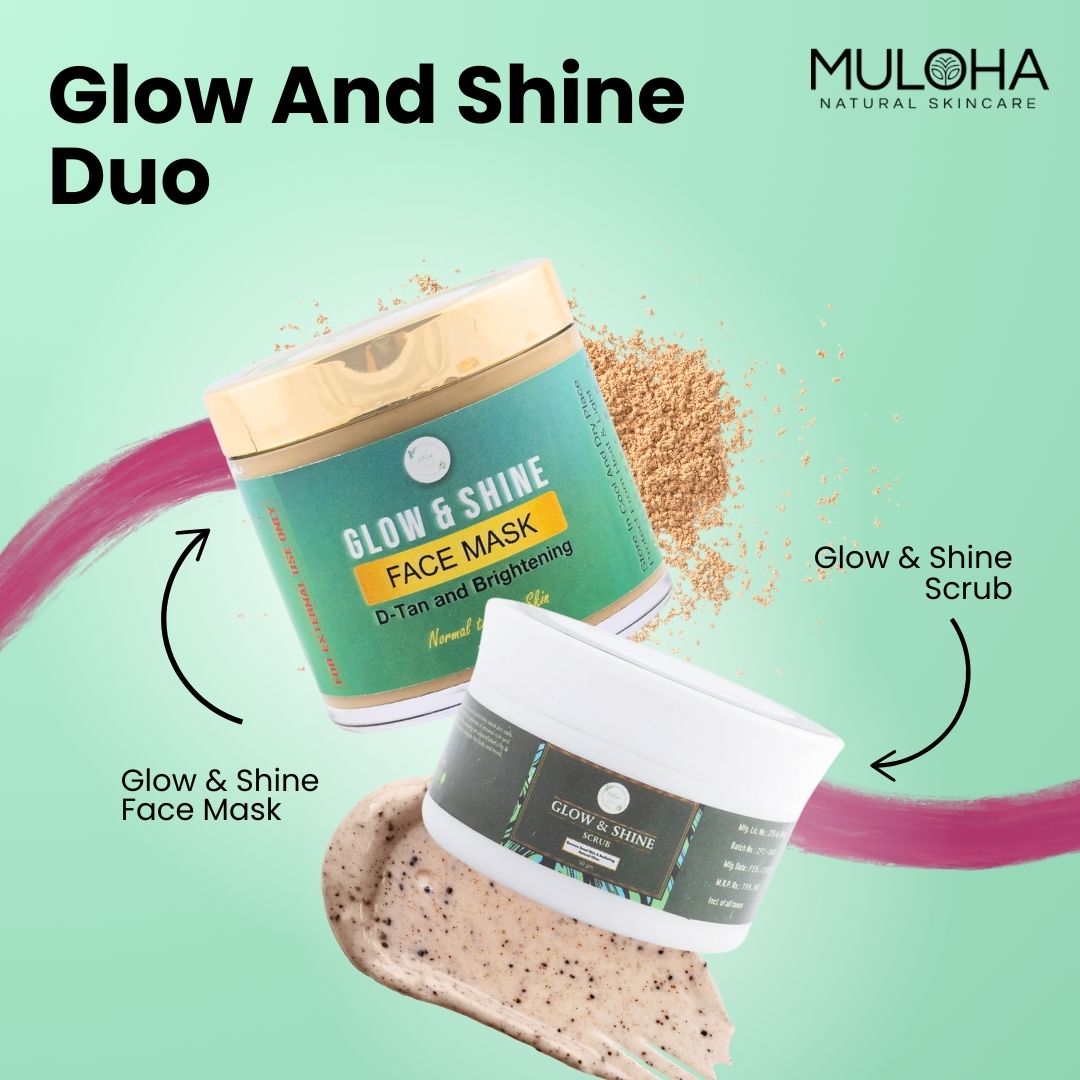 Glow and Shine Mask & Scrub Combo for Smooth and Radiant Skin