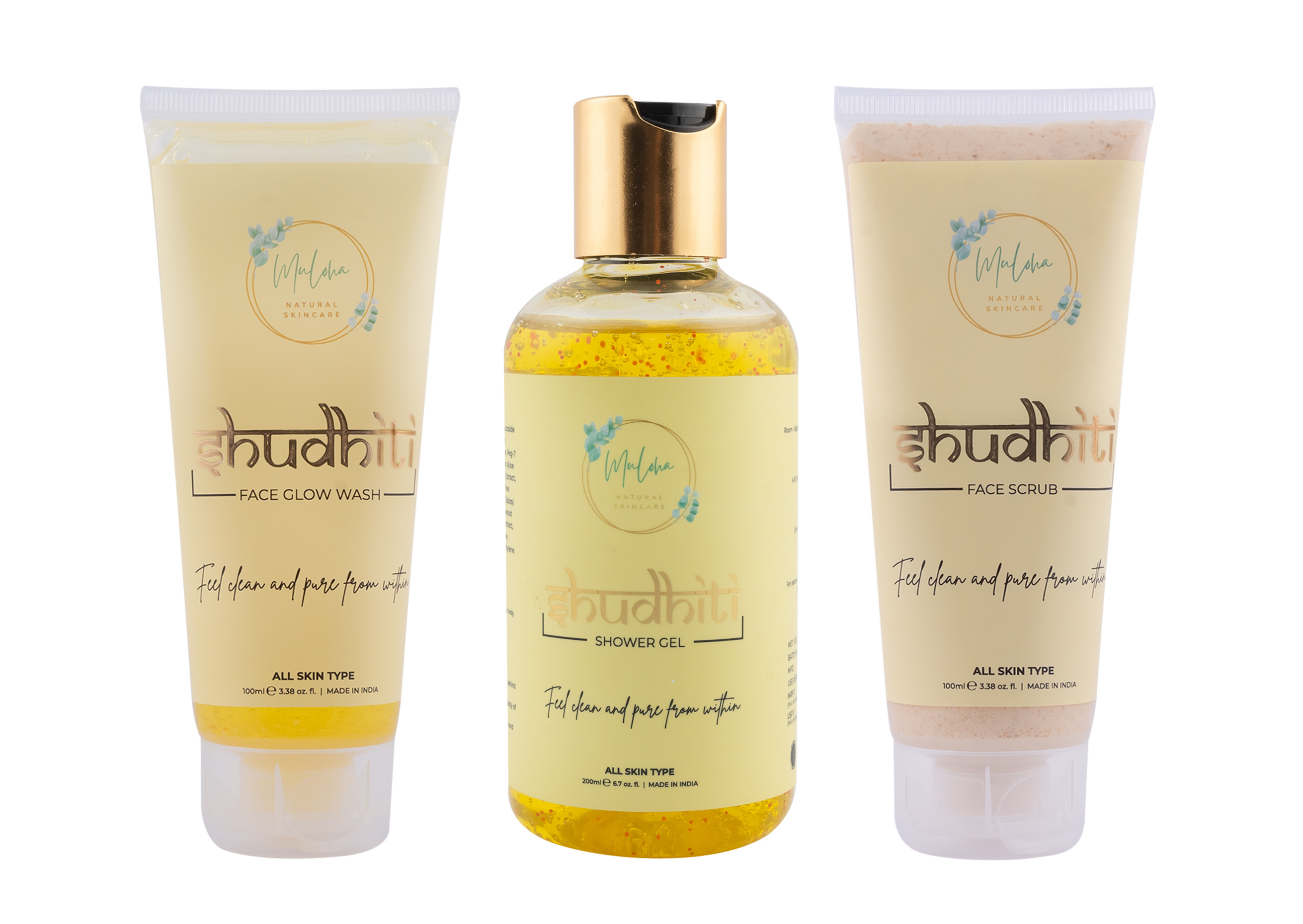 Muloha Luxurious Ayurvevic Bath Set  (3 Items in the set)