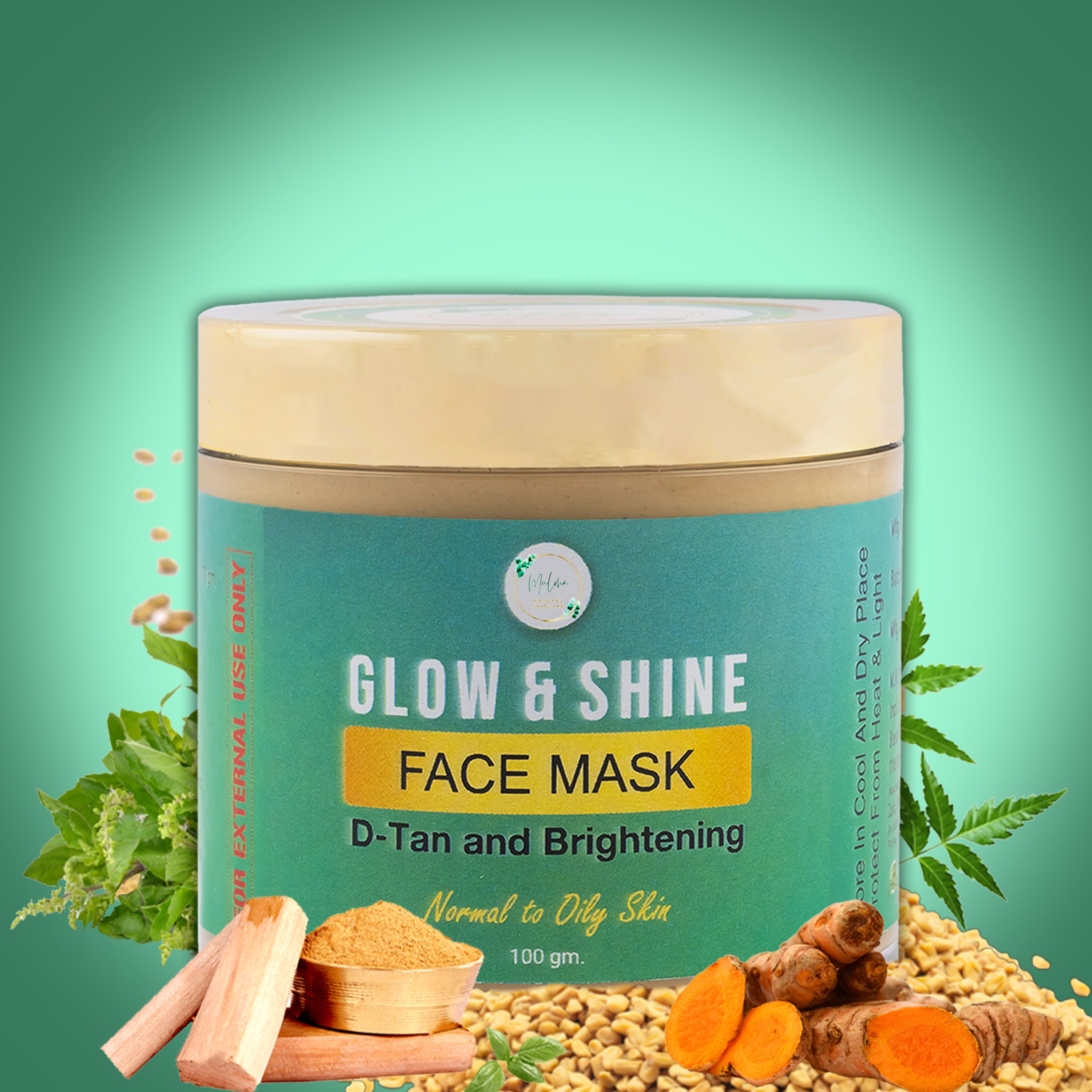 Neem Aloe Vera Facewash | Glow & Shine mask | Glow & Shine Scrub Combo for Clear and Fresh Skin