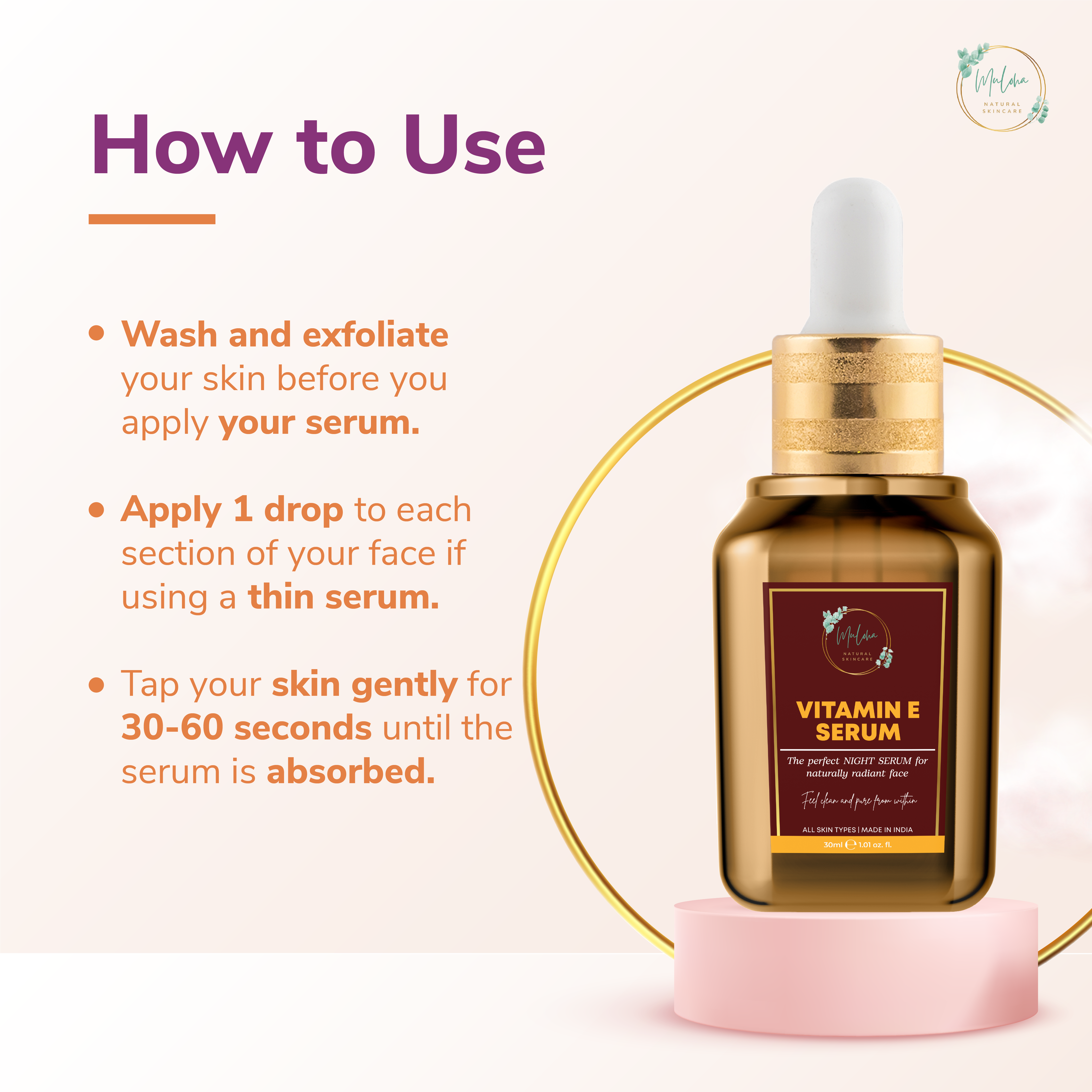 Muloha Combo Of Face Serum Vitamin C And Face Serum Vitamin E