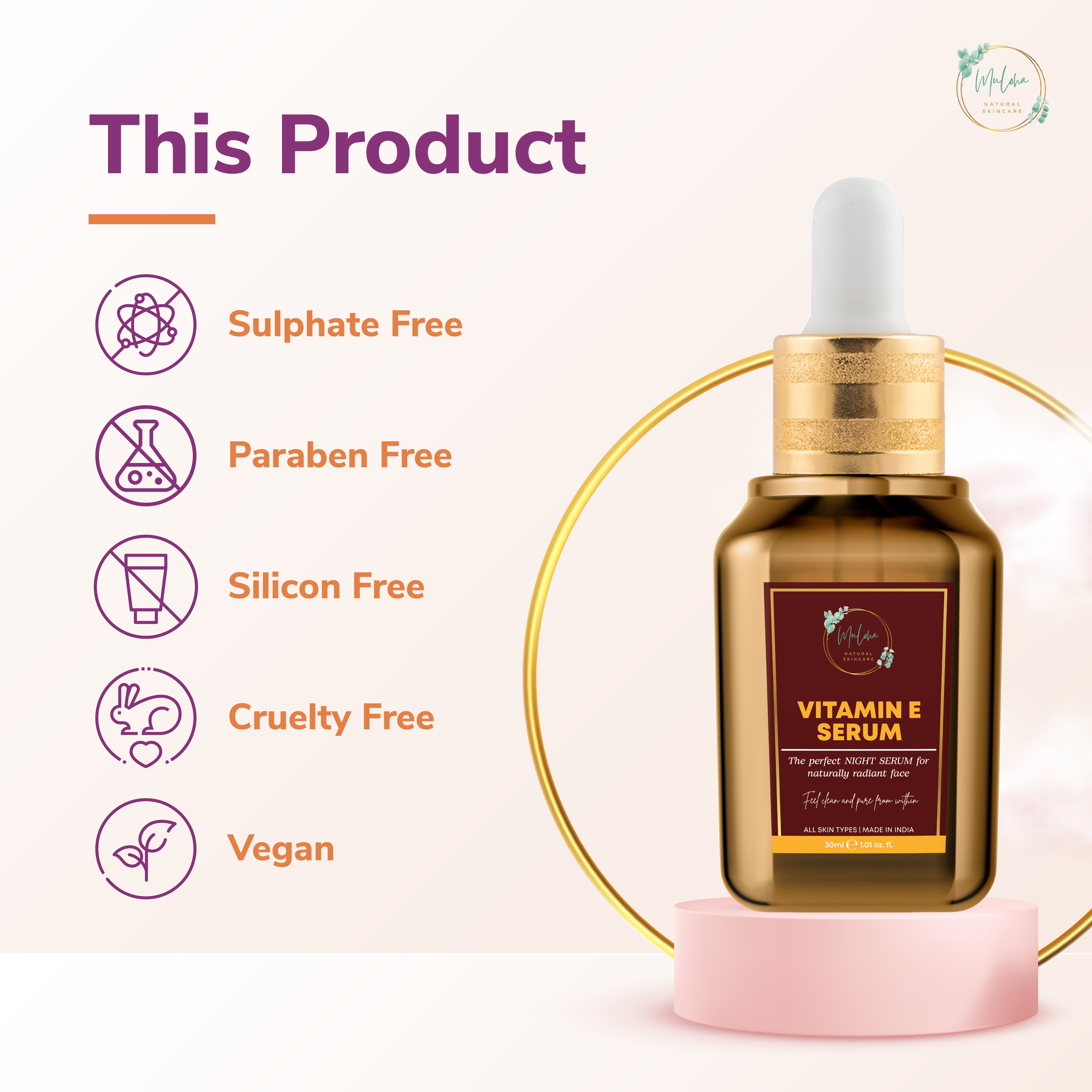 Muloha Combo Of Face Serum Vitamin C And Face Serum Vitamin E