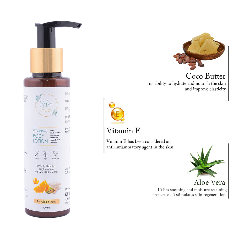 VITAMIN C LOTION AND VITAMIN C Face CREAM Combo for Bright, Healthy Skin