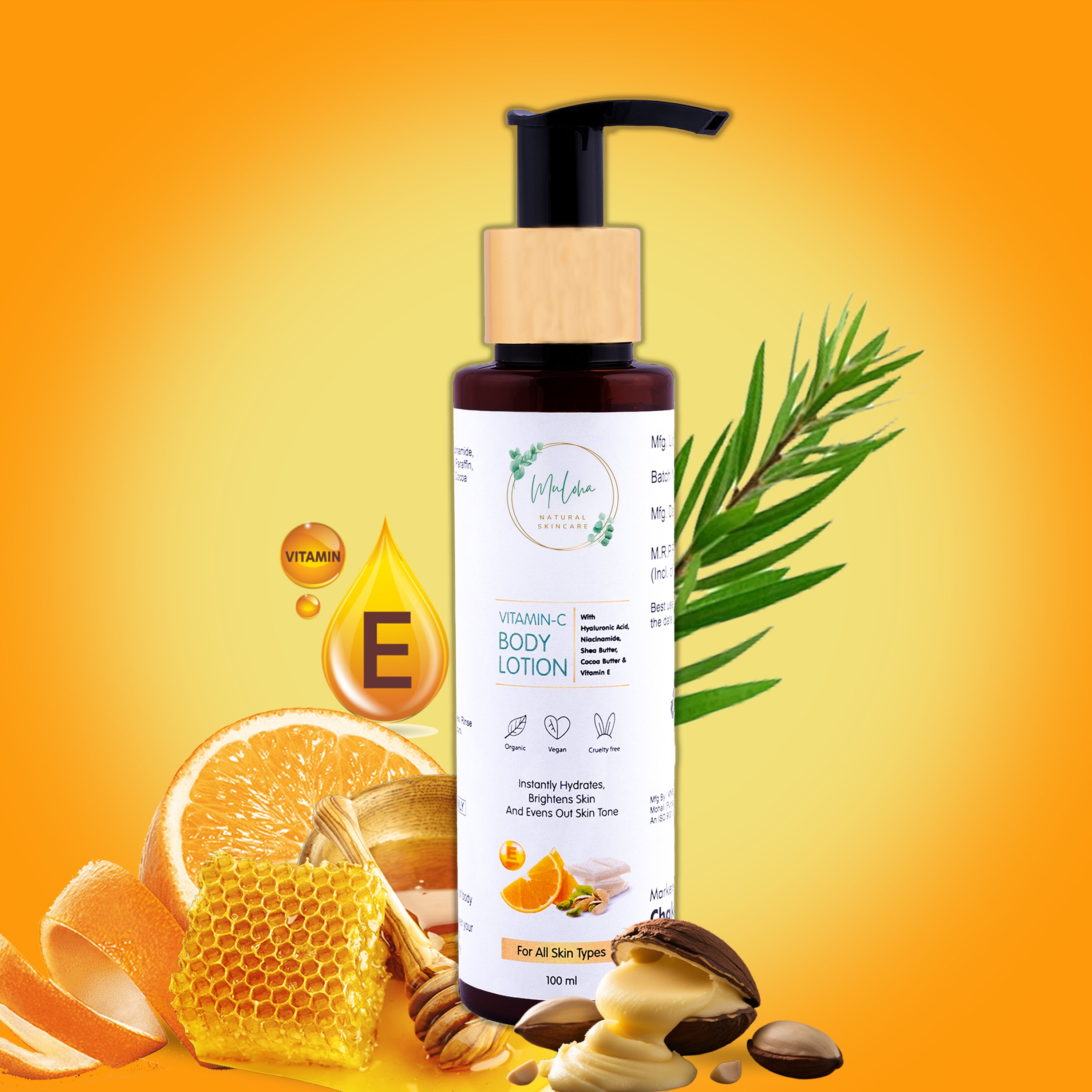 Vitamin C Body Lotion | Vitamin C Cream | Haldi ubtan Facewash Combo for Nourished & Hydrated Skin